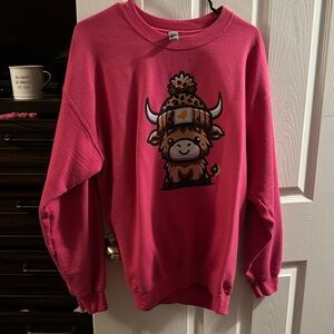 Crew neck cow shirt. Never worn